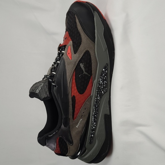 PUMA RS- Fast 'Amp' Black/Gray/Red Sneakers. Size 11 Mens - Picture 4 of 10